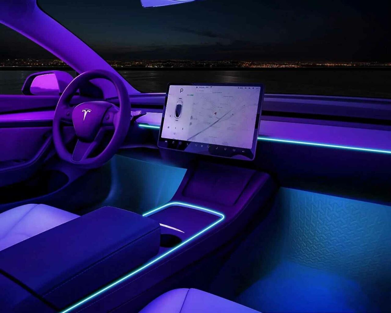 Tesla Model Y Ambiyans Aydınlatma Komple Set