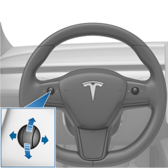 Model 3 Direksiyon Sol Ses Tuşu Roller